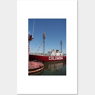 Columbia Lightship - Astoria, OR Posters and Art